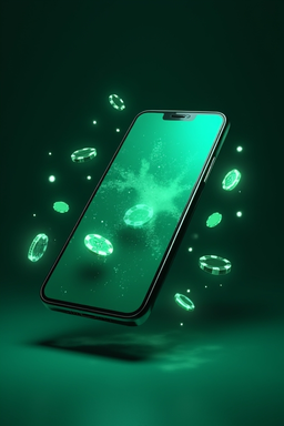 Смартфон с приложением Олимп Казино